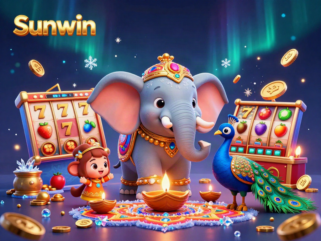 Experience the colorful world of Sunwin with lively casino games and vibrant celebrations.