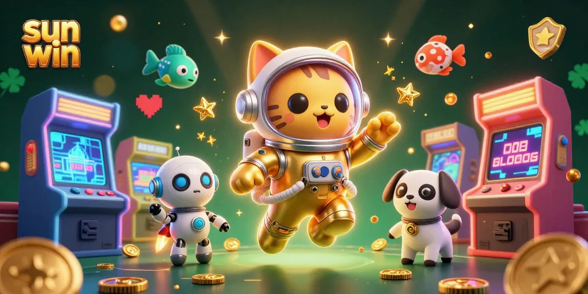 Engage in exciting gaming experiences with Sun Win featuring colorful arcade games and vibrant characters.